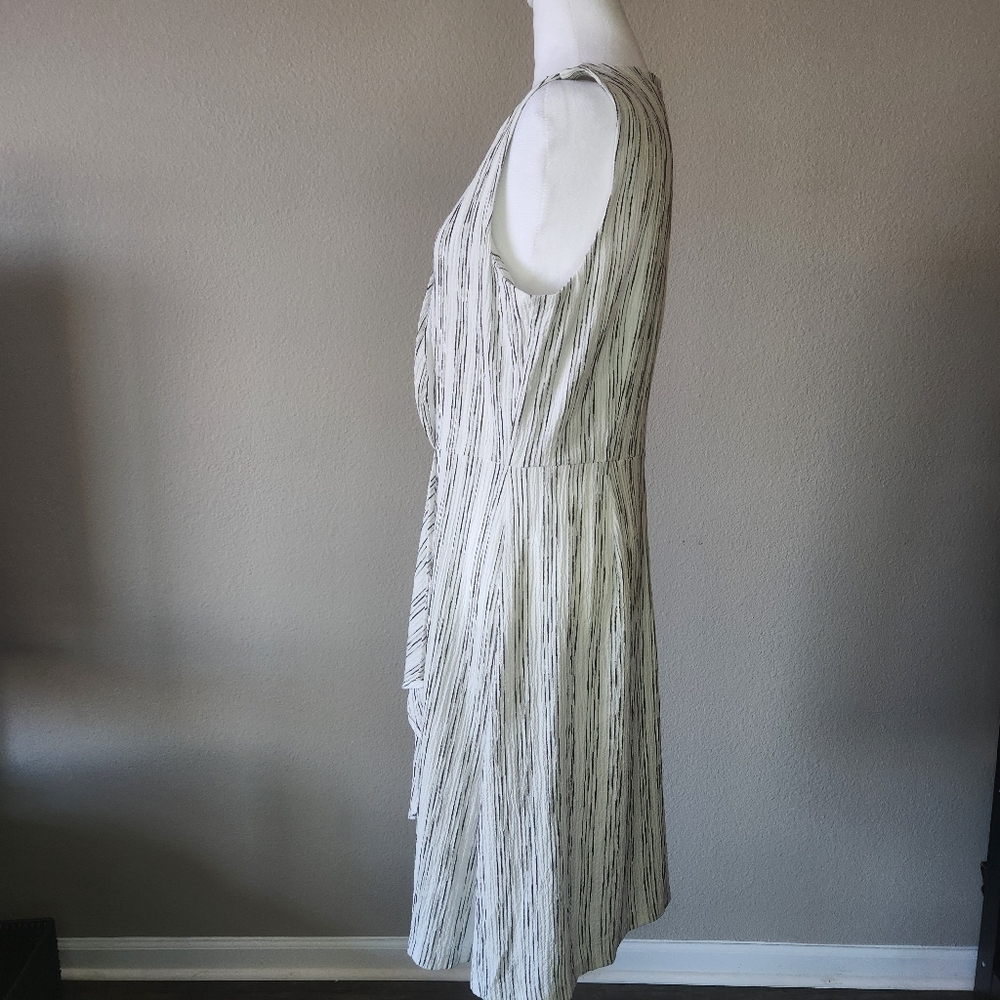 Calvin Klein Women's Sleeveless Dress with Side Pleated Ruffle Size 12 - Picture 4 of 16